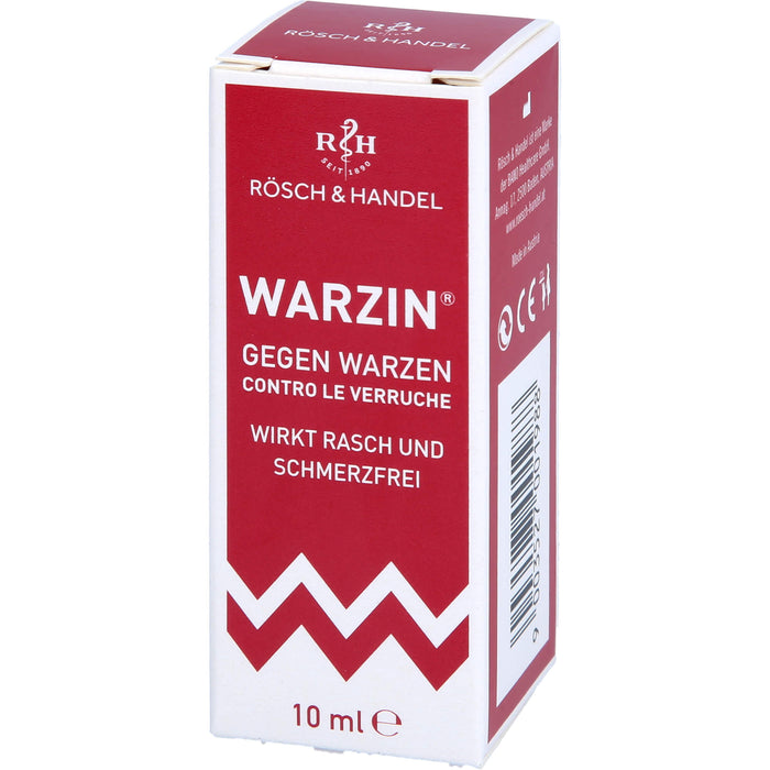 RÖSCH & HANDEL Warzin Tinktur gegen Warzen, 10 ml Solution