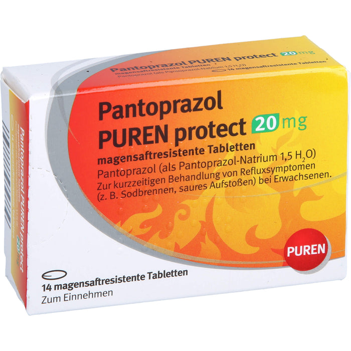 Pantoprazol PUREN protect 20 mg Tabletten, 14 pc Tablettes