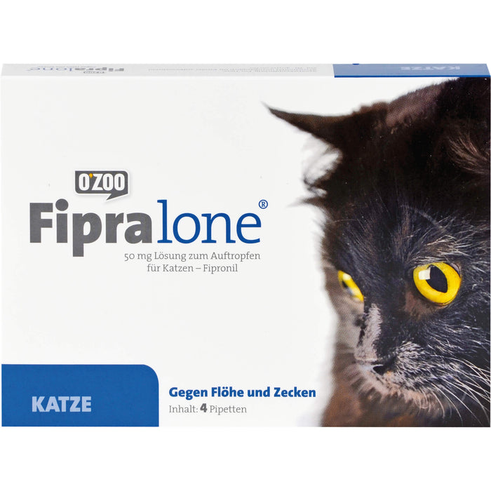 Fipralone für Katzen Pipetten gegen Flöhe und Zecken, 4 pcs. Ampoules