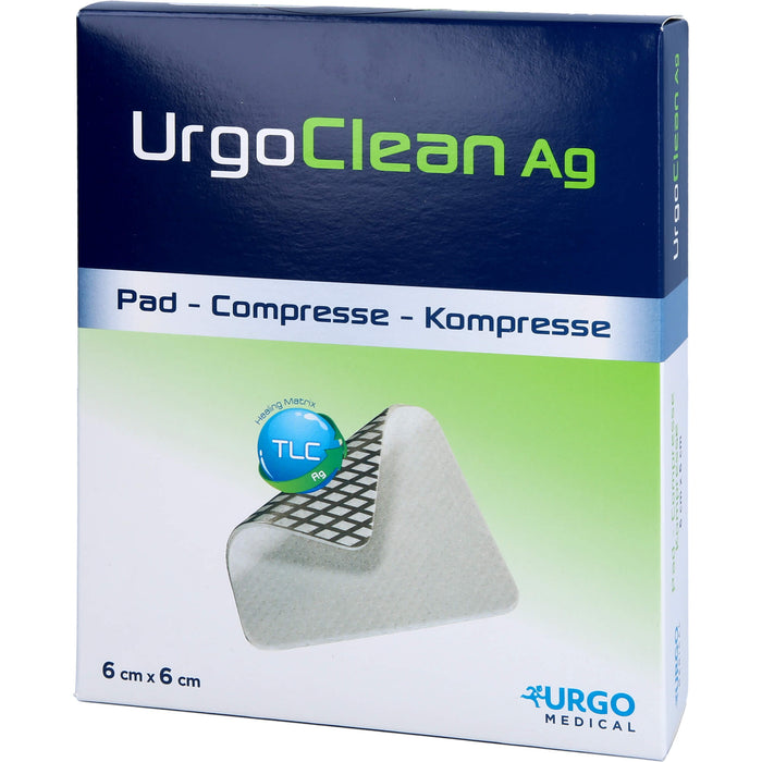 UrgoClean Ag Kompressen 6 x 6 cm, 10 St. Wundauflagen