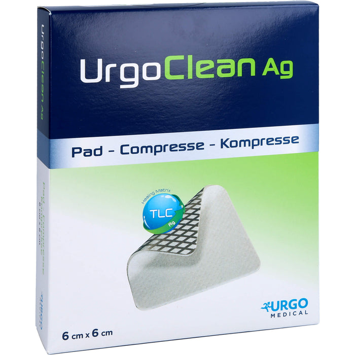 UrgoClean Ag Kompressen 6 x 6 cm, 10 pc Pansements