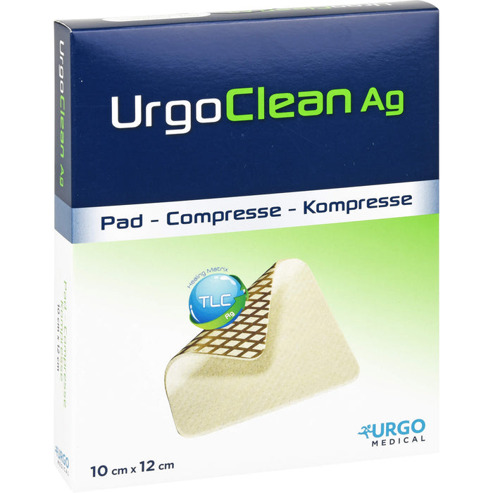 UrgoClean Ag 10 cm x 12 cm Kompresse, 10 St. Kompressen