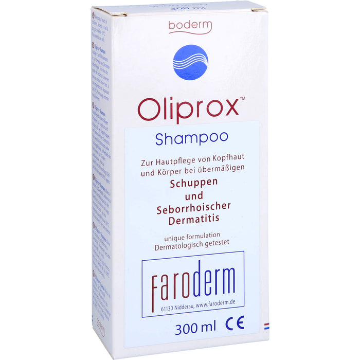 Oliprox Shampoo CE bei übermäßigen Schuppen und seborrhoischer Dermatitis, 300 ml Solution