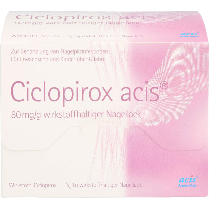 Ciclopirox acis 80 mg/g wirkstoffhaltiger Nagellack, 3 g NAW