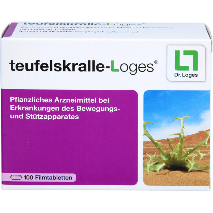 teufelskralle-Loges Tabletten bei Erkankungen des Bewegungs- und Stützapparates, 100 pc Tablettes