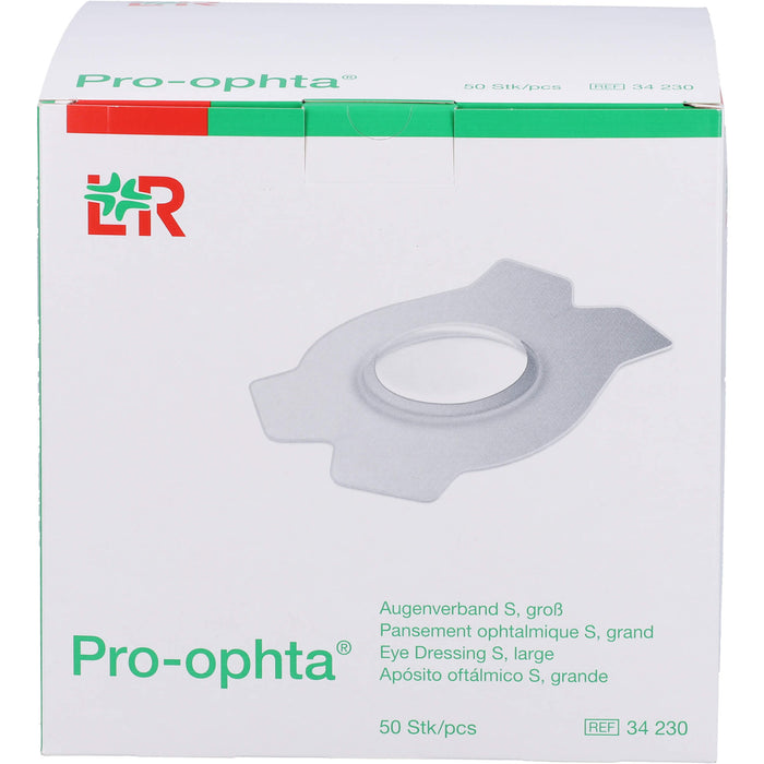 PRO OPHTA Augenverband S gross, 50 St VER