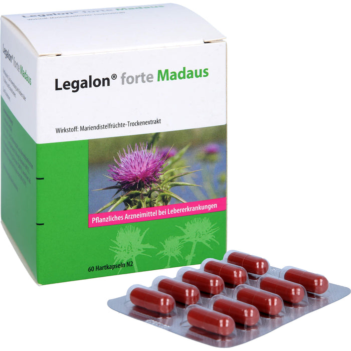 Legalon forte Madaus Hartkapseln bei Lebererkrankungen, 60 pcs. Capsules