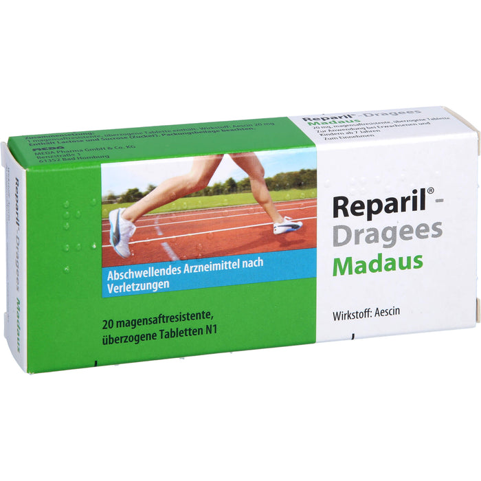 Reparil-Dragees Madaus 20 mg, magensaftresistente, überzogene Tablette, 20 St TMR