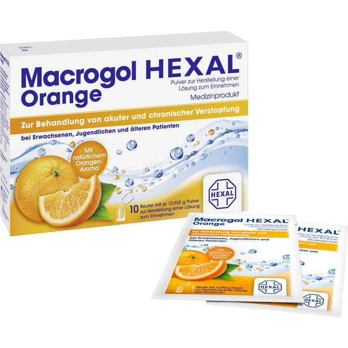 Macrogol HEXAL Orange, 10 pcs. Sachets