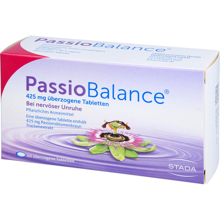 PassioBalance bei nervöser Unruhe überzogene Tabletten, 60 St. Tabletten