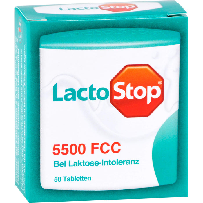 LactoStop 5500 bei Lactose-Intoleranz Tabletten, 50 pc Tablettes