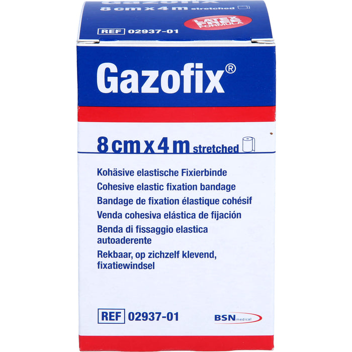 Gazofix kohäsive elastische Fixierbinde 4m x 8cm, 1 pc Bandage