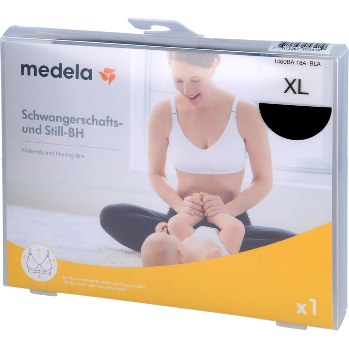 medela Schwangerschafts- und Still-BH XL schwarz, 1 St. Bustier