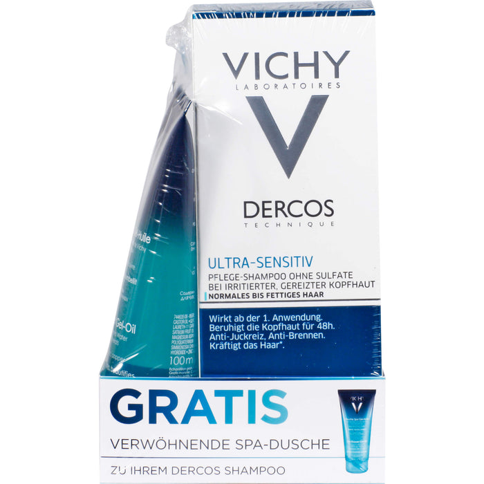 VICHY Dercos Ultra-Sensitiv Shampoo normales bis fettiges Haar, 200 ml Shampoing