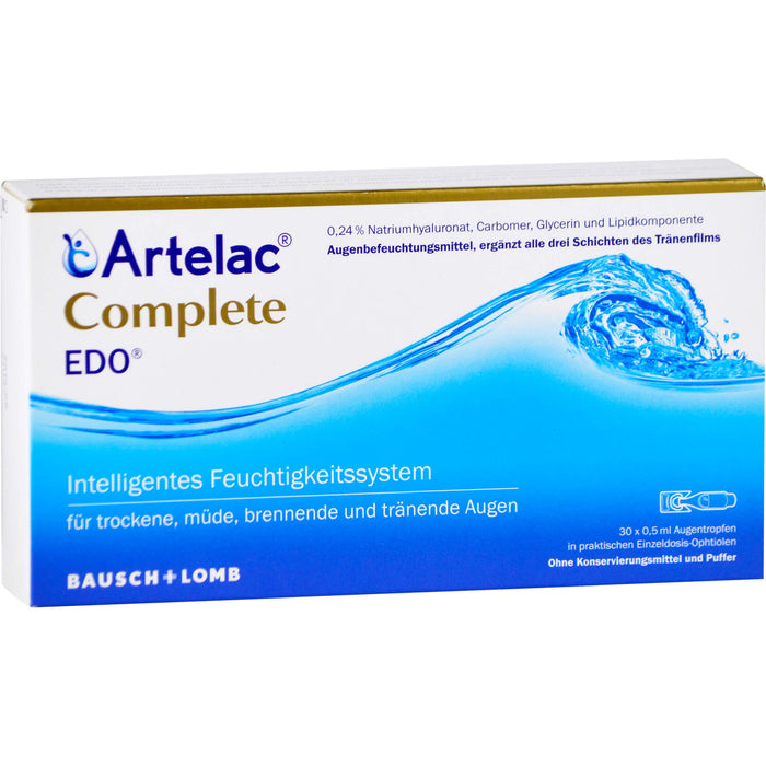 Artelac Complete EDO Augentropfen, 30 pc Pipettes à dose unique