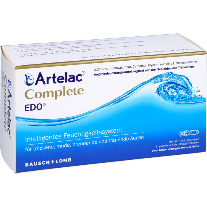 Artelac Complete Augentropfen EDO, 60 pc Pipettes à dose unique