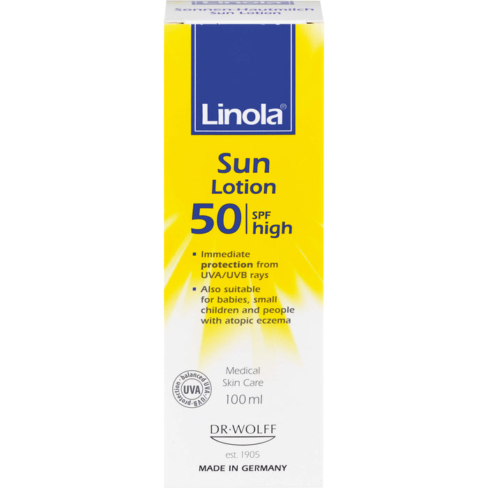 Linola Sonnen-Hautmilch LSF 50, 100 ml Lotion