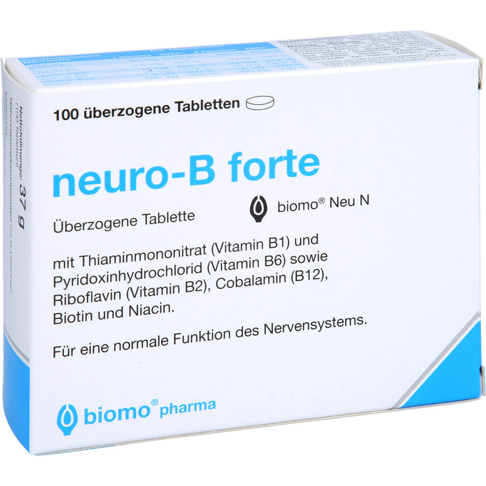 biomo neuro-B forte Tabletten, 100 pc Tablettes