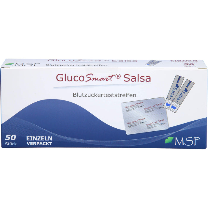 GlucoSmart Salsa Blutzuckerteststreifen einzeln, 50X1 St TTR