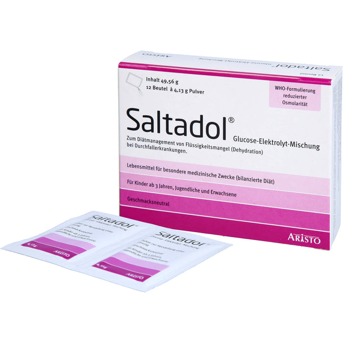 Saltadol Glucose-Elektrolyt-Mischung Pulver, 12 pcs. Sachets