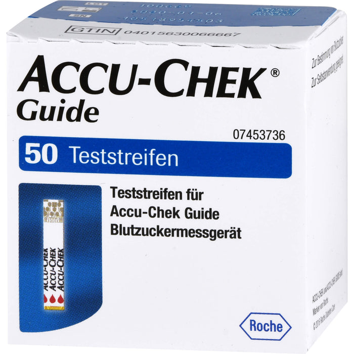 ACCU-CHEK Guide Teststreifen, 50 pc Bandelettes réactives