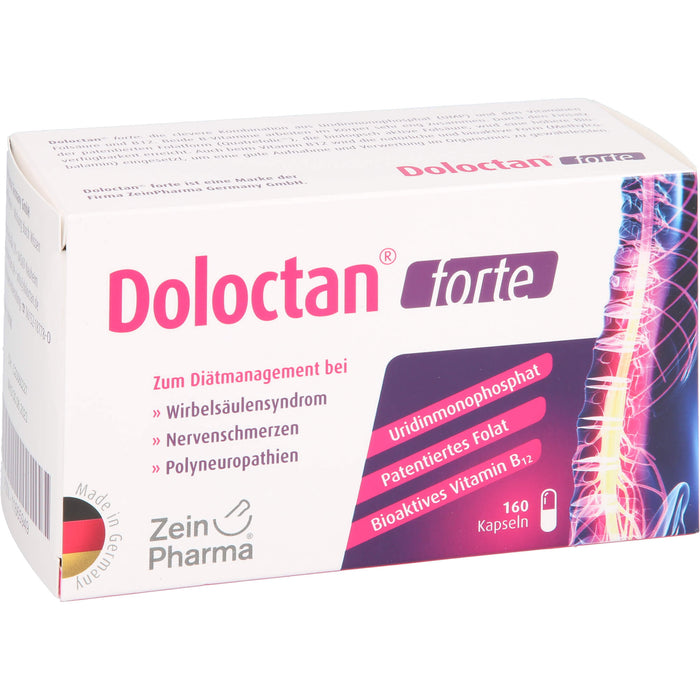 Doloctan forte Kapseln bei Wirbelsäulensyndrom, Nervenschmerzen und Polyneuropathien, 160 pc Capsules