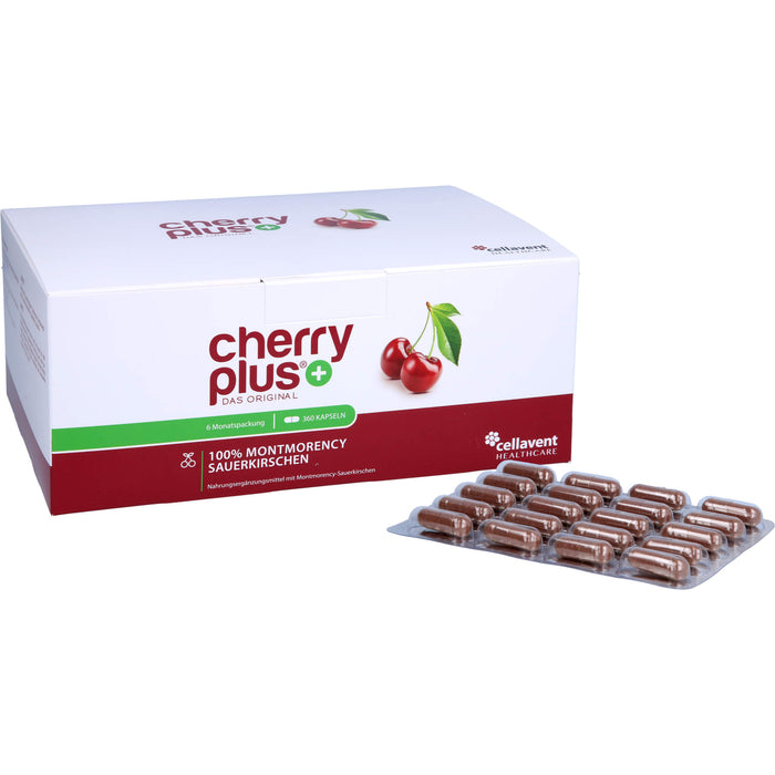 cherry plus 100 % Montmorency Sauerkirschen Kapseln, 360 St. Kapseln