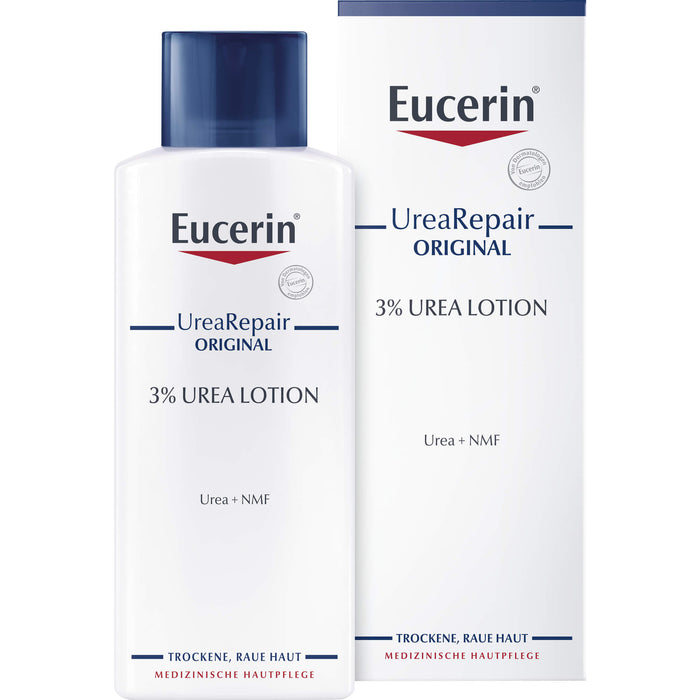 Eucerin UreaRepair 3% Urea Lotion für trockene Haut, 250 ml Lotion