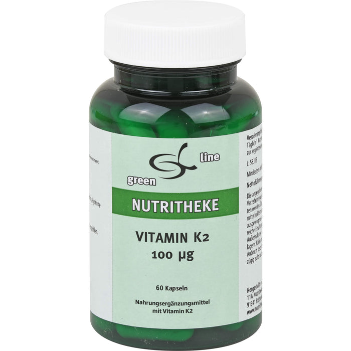 green line Nutritheke Vitamin K2 100 µg Kapseln, 60 pc Capsules