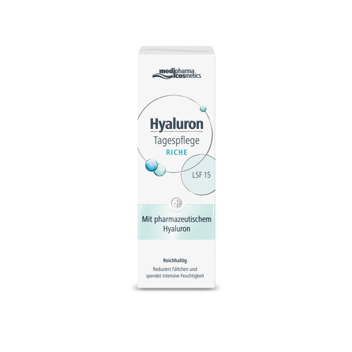 medipharma cosmetics Hyaluron Tagespflege riche LSF 15, 50 ml Crème