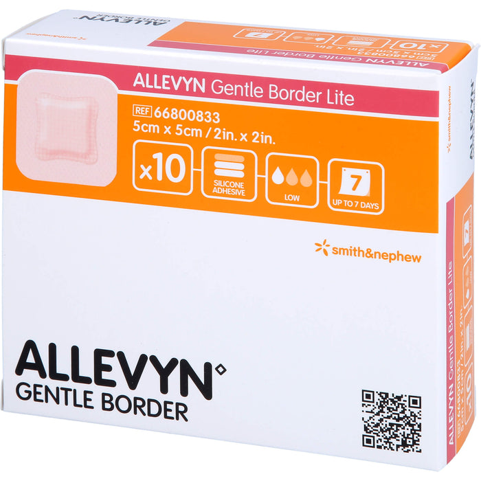 Allevyn Gentle Border Lite 5x5 cm Schaumverb., 10 pcs. Patch