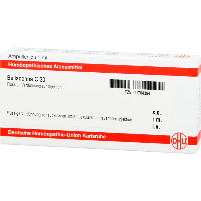 Belladonna C30 DHU Ampullen, 8 St. Ampullen