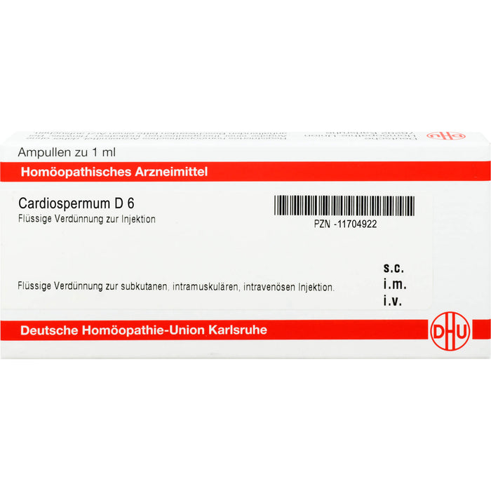 DHU Cardiospermum D6 Ampullen, 8 St. Ampullen