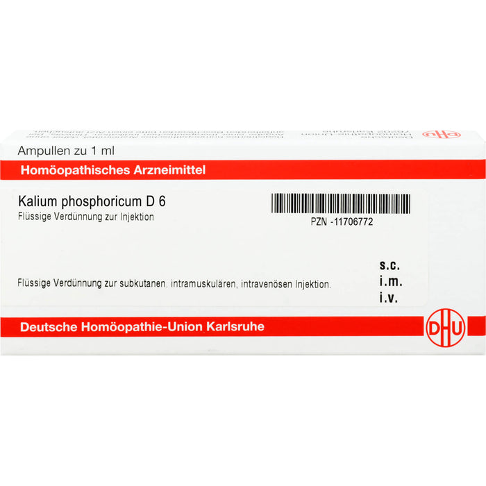 DHU Kalium phosphoricum D6 Ampullen, 8 St. Ampullen