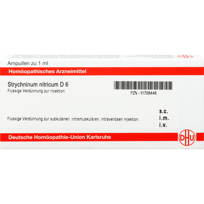 DHU Strychninum nitricum D6 Ampullen, 8 pcs. Ampoules