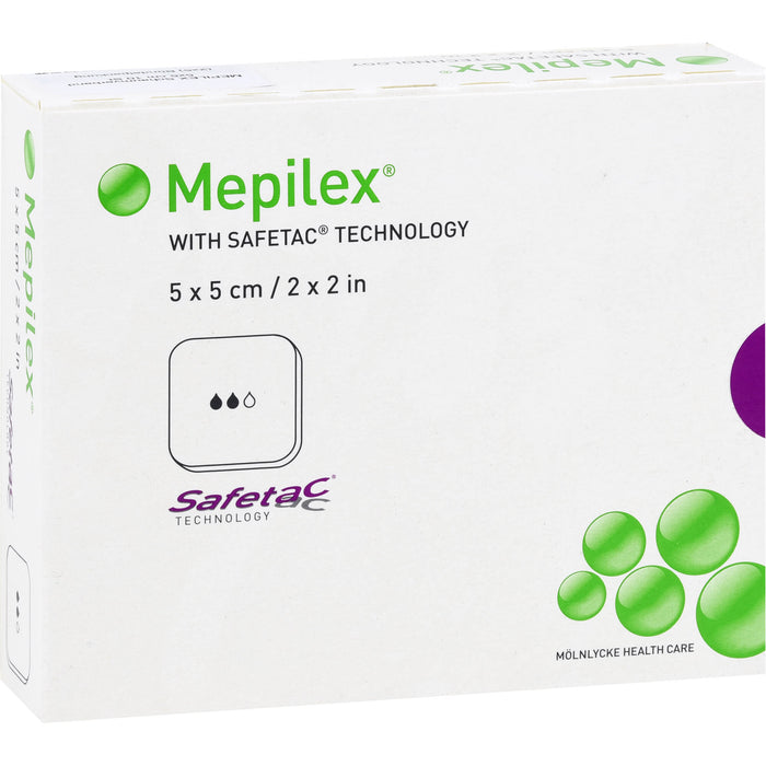 Mepilex 5x5 cm Schaumverband, 5 St VER