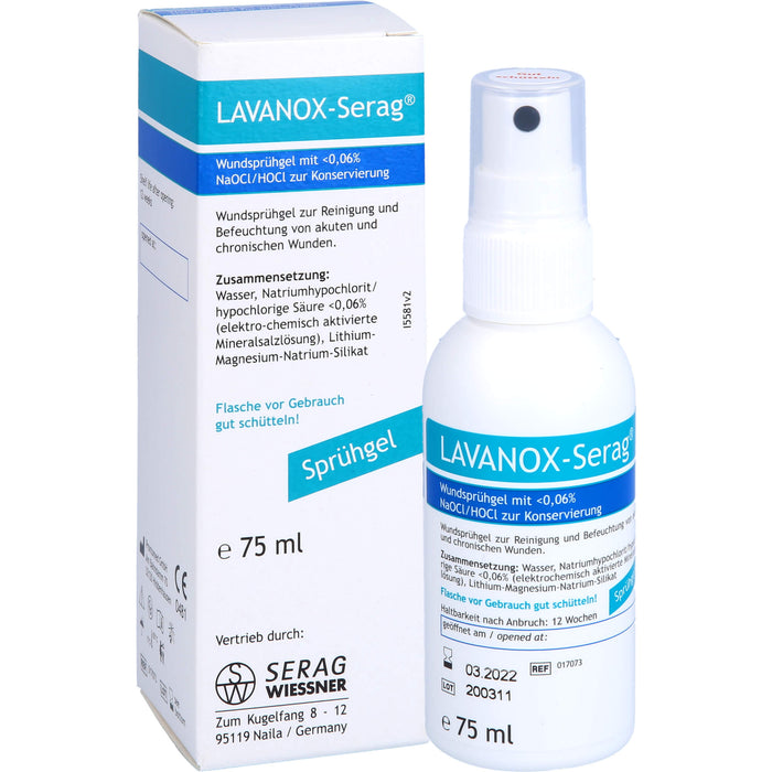 LAVANOX Wundsprühgel (Hydrogel), 75 ml GEL