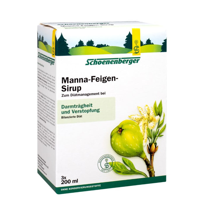 Schoenenberger Manna-Feigen-Sirup Darmträgheit und Verstopfung, 600 ml Lösung