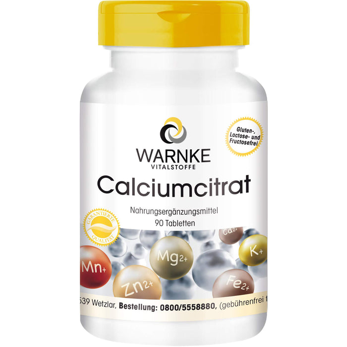 WARNKE Calciumcitrat Tabletten, 90 pcs. Tablets