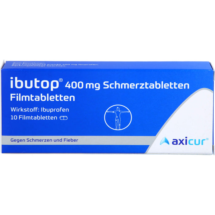 ibutop 400 mg Schmerztabletten Reimport axicorp, 10 pc Tablettes