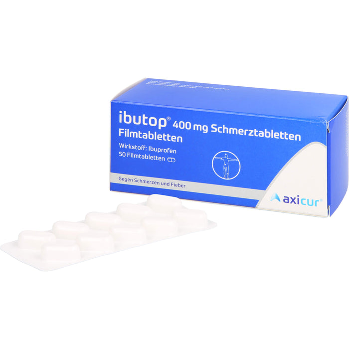 ibutop 400 mg Schmerztabletten Reimport axicorp, 50 St. Tabletten