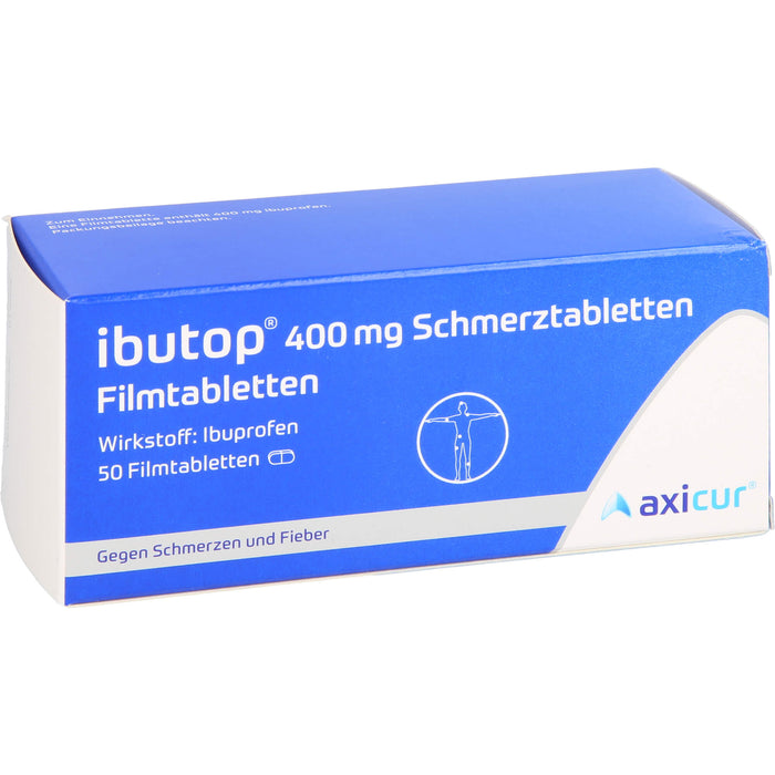 ibutop 400 mg Schmerztabletten Reimport axicorp, 50 pc Tablettes