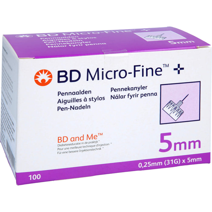 BD MICRO-FINE+ 5 Nadeln 0,25x5mm, 100 St KAN