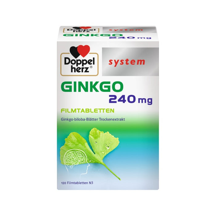 Doppelherz system Ginkgo 240 mg Tabletten, 120 pc Tablettes