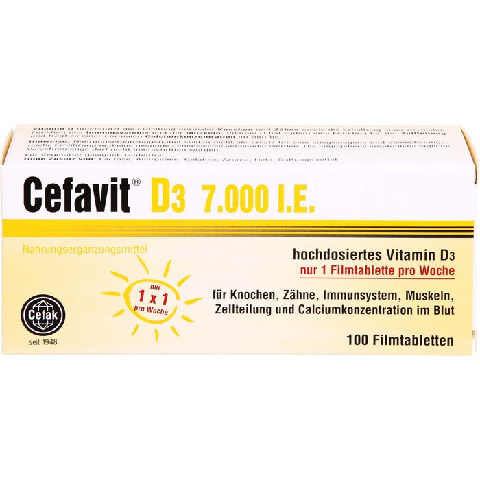 Cefavit D3 7,000 I.E., 100 St FTA