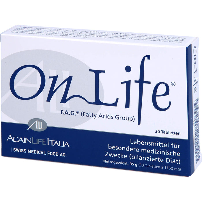 OnLife F. A. G. Fatty Acids Group Tabletten, 30 St. Tabletten