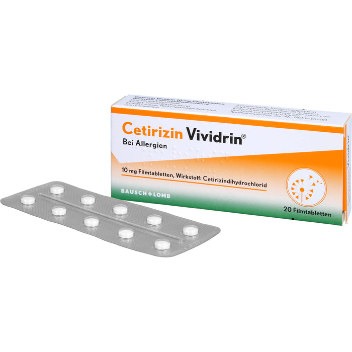 Cetirizin Vividrin 10 mg Filmtabletten, 20 St. Tabletten