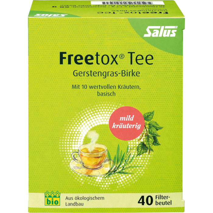 Salus Freetox Tee Gerstengras-Birke, 40 pcs. Filter bag