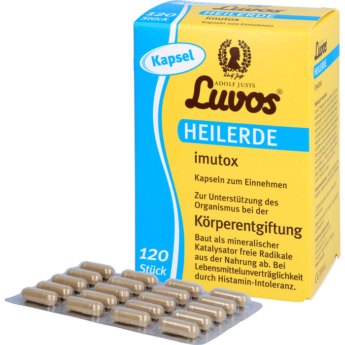 Luvos Heilerde imutox Kapseln Körperentgiftung, 120 pc Capsules