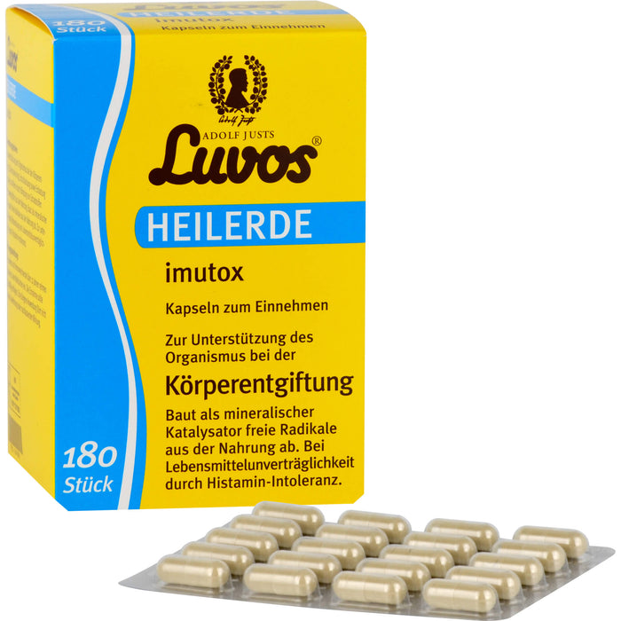 Luvos Heilerde imutox Kapseln Körperentgiftung, 180 pcs. Capsules